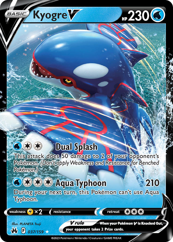 Kyogre V - 037/159 - Scroll and Circuit Games